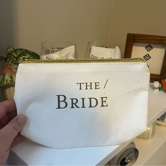 Wedding Planning Glass Set with Bride Pouch Bride to be bundle summer weddings - Picture 3 of 7